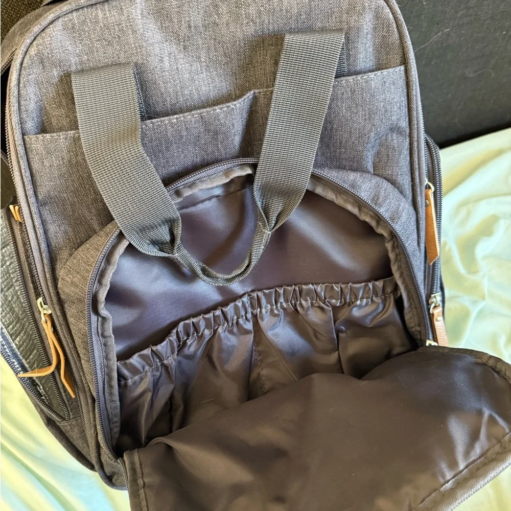 Gray Diaper Backpack